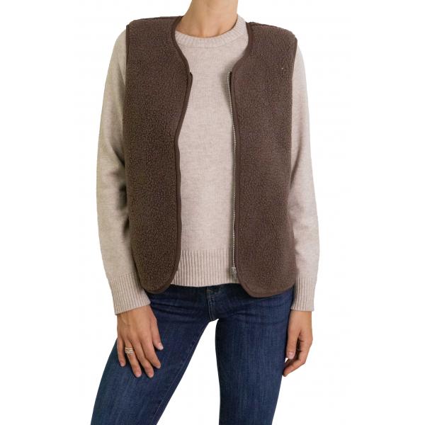 Gilet teddy tinta unita Only 